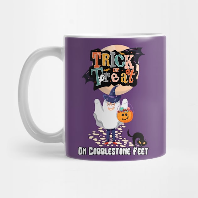 Spooky Nights: Trick or Treat on Cobblestone Feet by DaShirtXpert